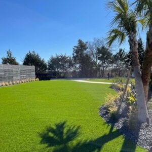 residential artificial grass lawn