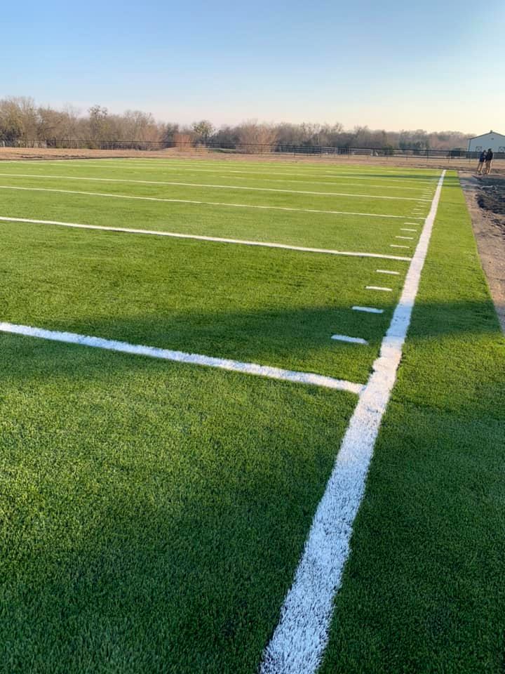 synthetic turf football field