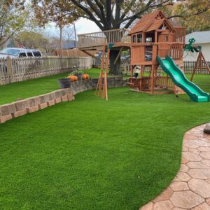 residential playground artificial grass lawn
