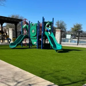 residential playground grass