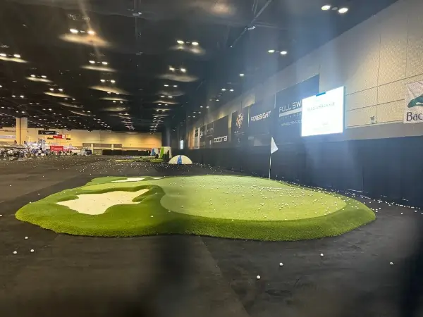 Commercial indoor putting green