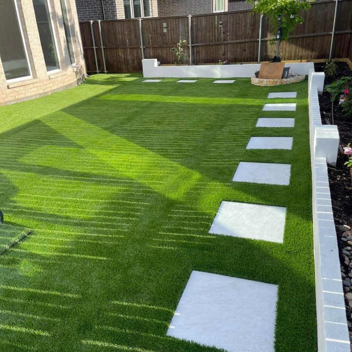 Westlake grass installation