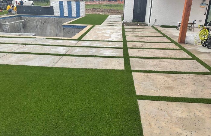 lucas artificial turf installation
