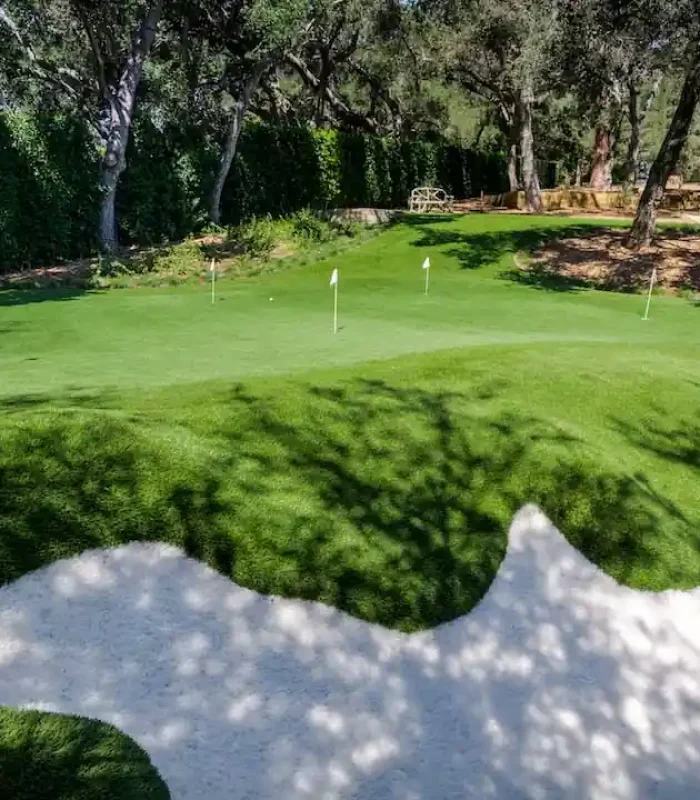 Putting green installation